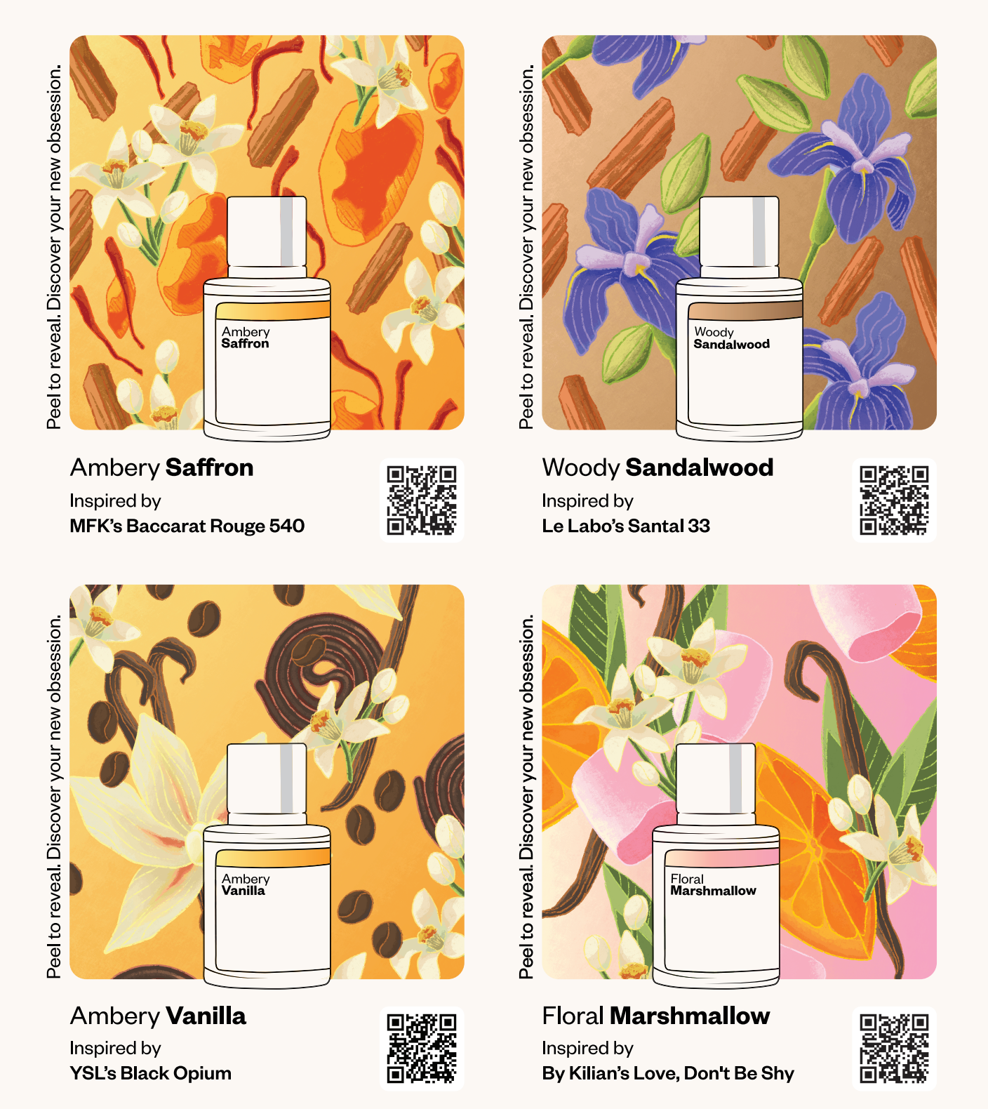 8 fragrances sample sheet image 1