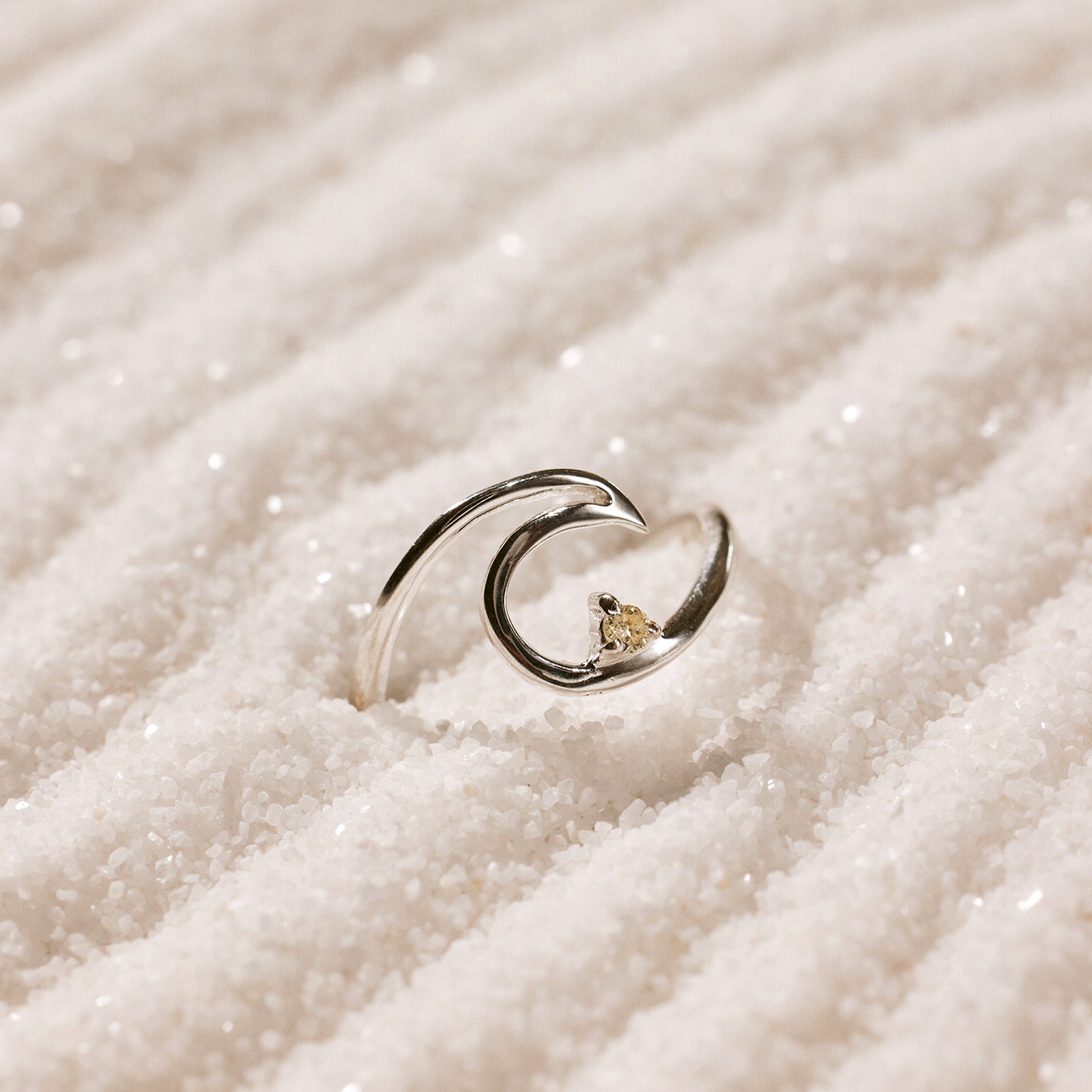 Diamond Wave Ring image 1